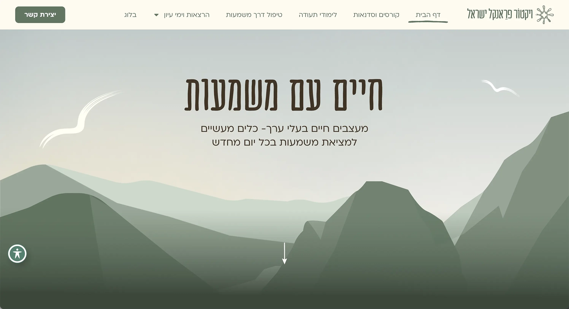 בניית אתר ויקטור פרנקל ישראל
