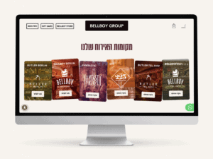 Bellboy Group Website Monitor Mockup